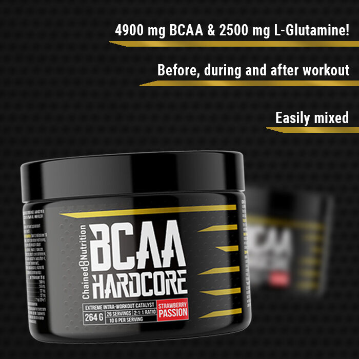 BCAA Hardcore Pulver 264 g strawberry_passion