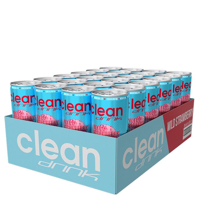Flak 24 x Clean Drink 330 ml Wild Strawberry