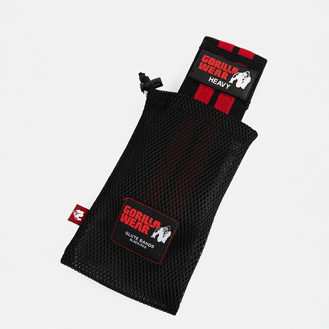 Glute Band 3 Pack Svart Röd Grå