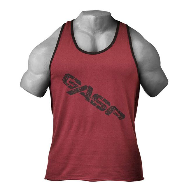 Vintage T-Back Linne Mörkröd