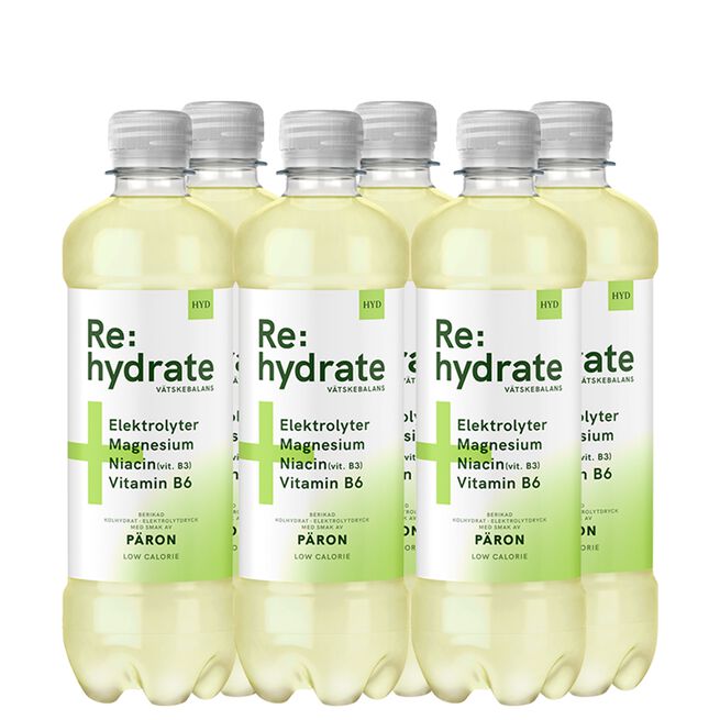 6 x Vätskeersättning 500 ml Päron
