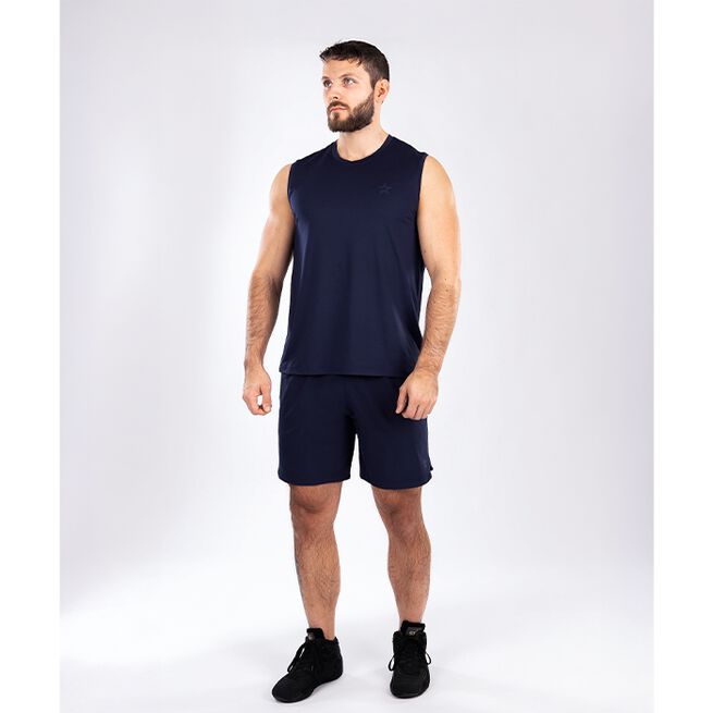 Mesh Linne Marinblå