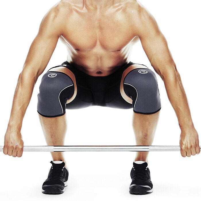 RX Kn&auml;skydd 7mm Gr&aring;/Svart