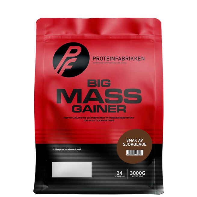 Big Mass Gainer, 3000 g Sjokolade
