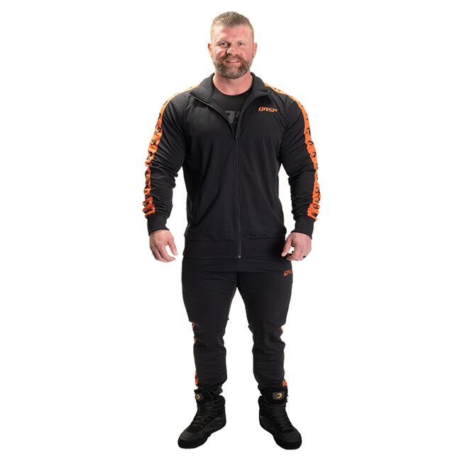 Track Suit Jacket, Black/Flame
