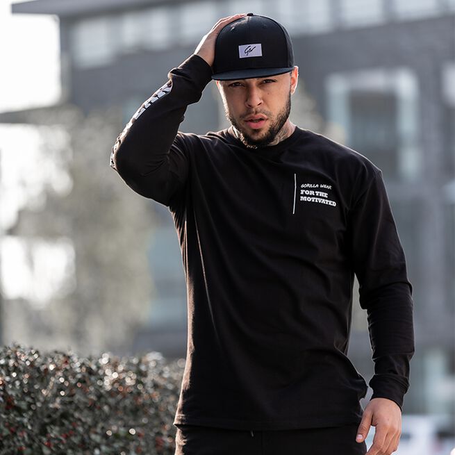 Boise Oversized Long Sleeve, Black