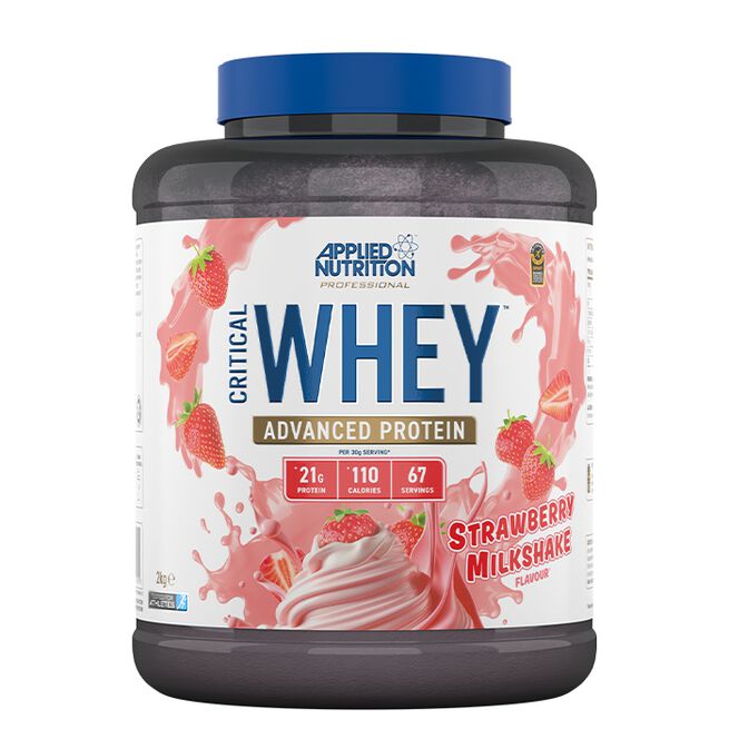 Critical Whey Vassleprotein 2 kg Strawberry Milkshake