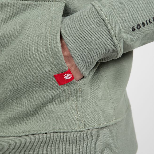 Leon Zip Huvtröja Grön
