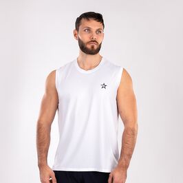 Star Mesh Tank, White, L  Mesh Linne Vit