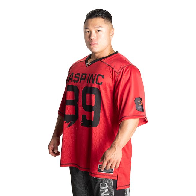 No1 Football Tee, Chili Red