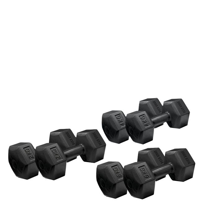 Iron Gym 6kg x 2 Fixed Hex Dumbbell, Pair 