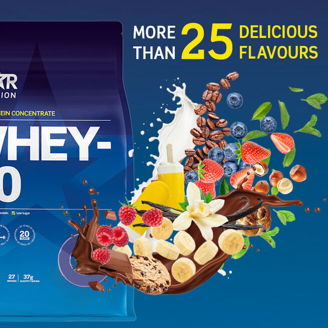 Whey-80 Vassleprotein 1 kg Double Rich Chocolate