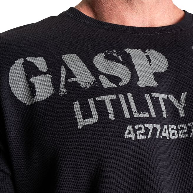 Thermal Gym Sweater, Asphalt