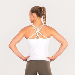Star Strap Tank Top White L  Träningslinne Vit