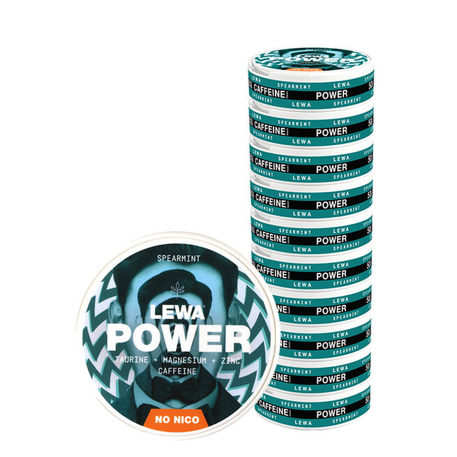 10 x LEWA Functional Snus POWER Spearmint