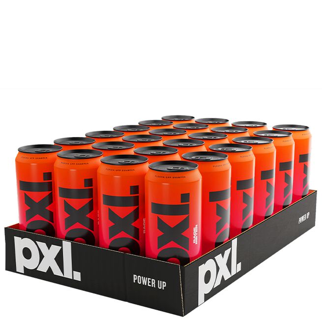 24 x PXL Energy Energidryck 50 cl Rage Meter/Hallon & Körsbär