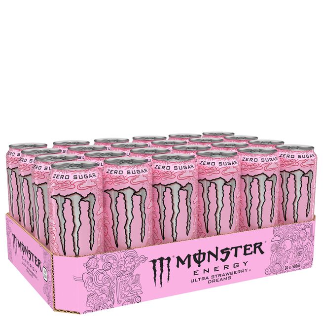 24 x Monster Energy Ultra 500 ml Strawberry Dreams