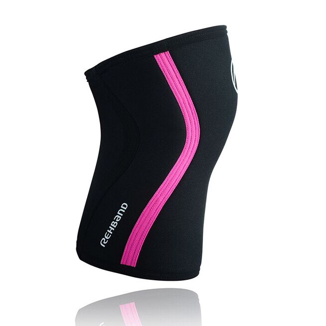 RX Knäskydd 7mm Svart/Rosa