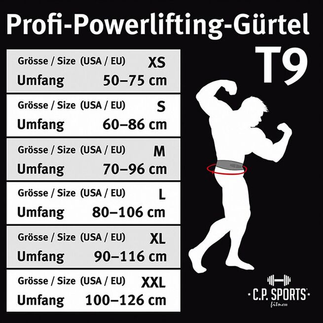 Powerlifting Lyftarbälte Snabbspänne Svart