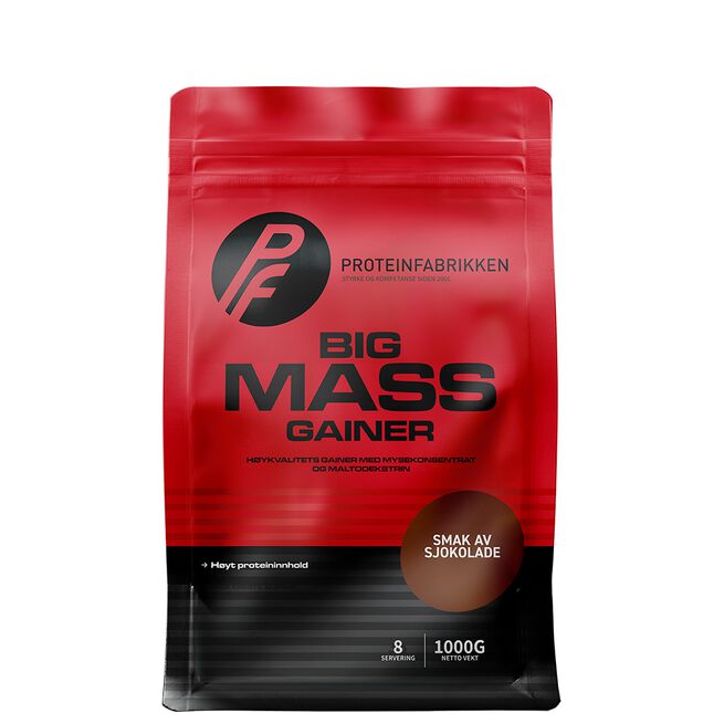 Big Mass Gainer, 1000 g Sjokolade