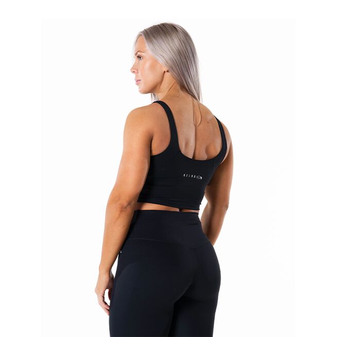 Core V-ringat Linne Svart