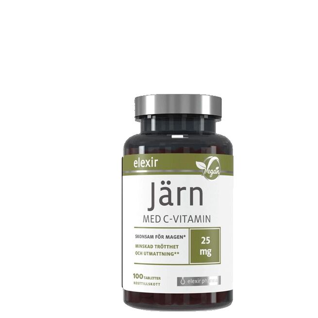 Järn med C-vitamin, 100 tabletter