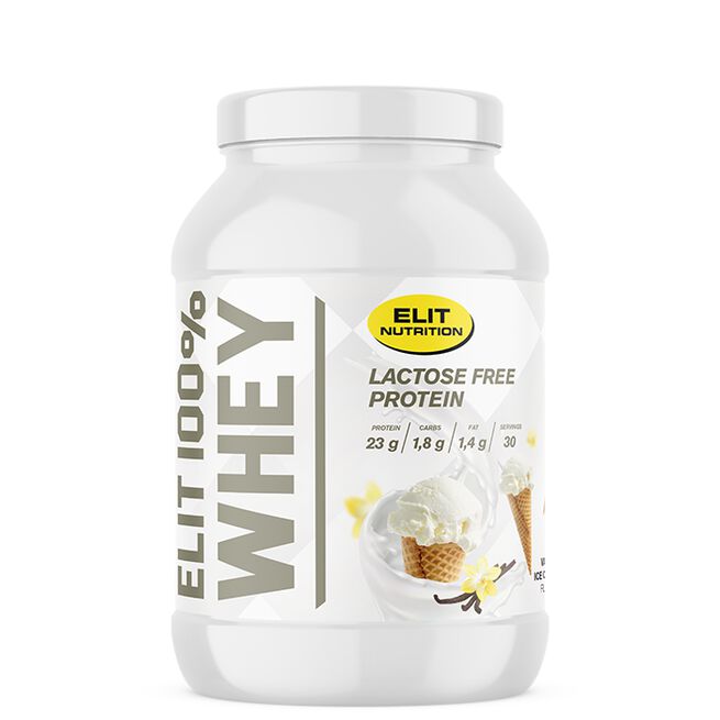 ELIT 100% Whey Laktosfritt Proteinpulver 900 g Vanilla Ice Cream