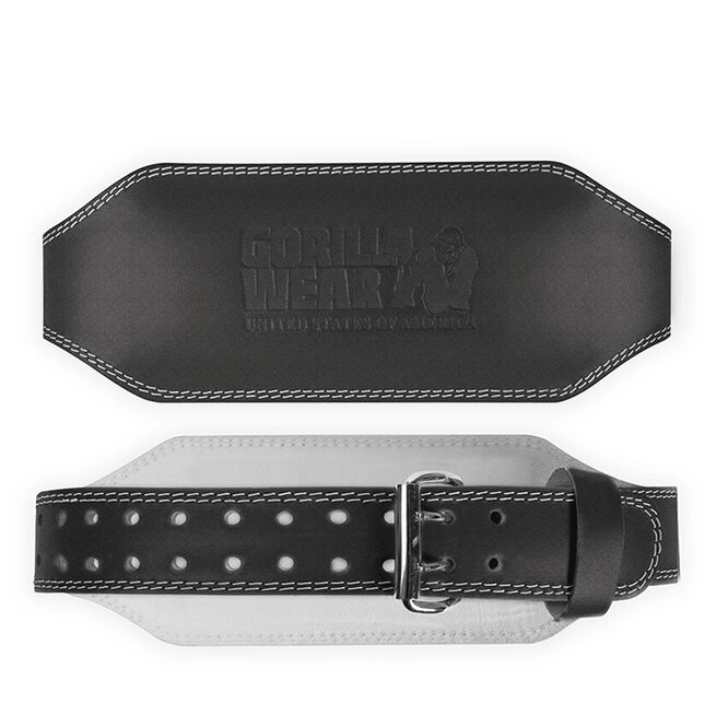 Inch Padded Leather Belt, Black/Black