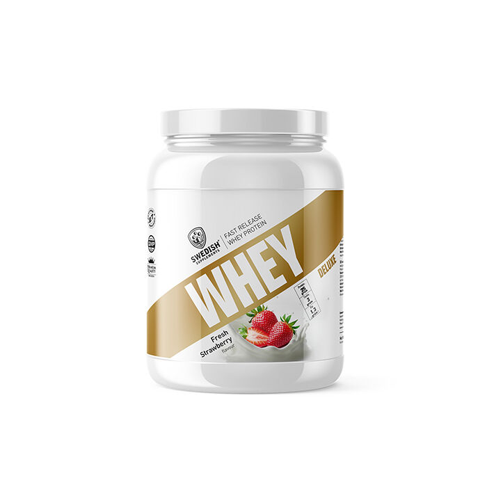 Whey Deluxe Vassleprotein 900 g fresh_strawberry
