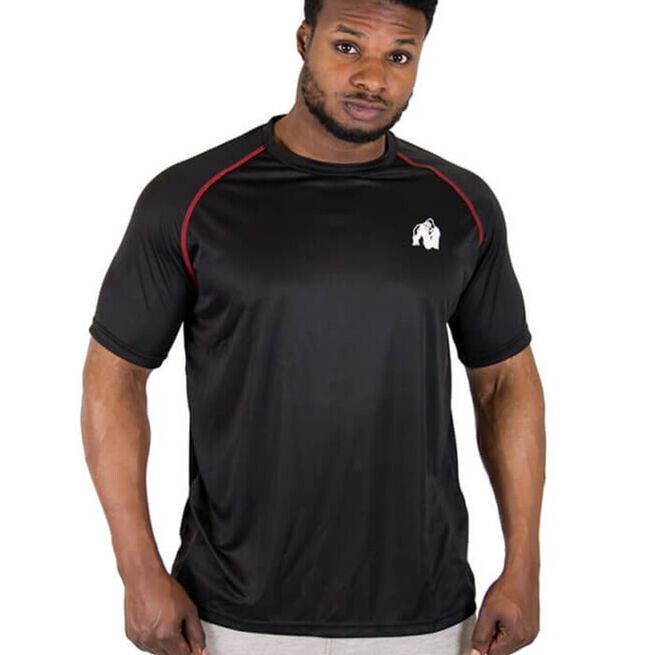 Performance Tee, Black/Red