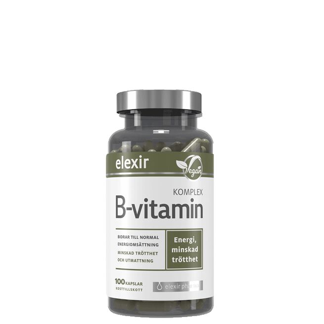 B-vitamin Komplex Vegansk 100 kapslar