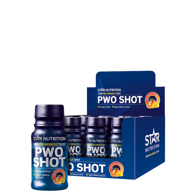 12 x Star Nutrition PWO Shot 60 ml Tropical