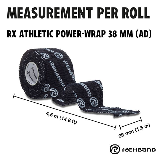 RX Athletic Power Wrap Sporttejp 38mm x 4,5m