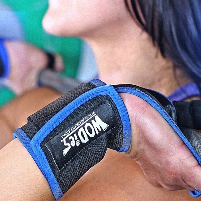 WODies Grep och Handledsstöd Blå