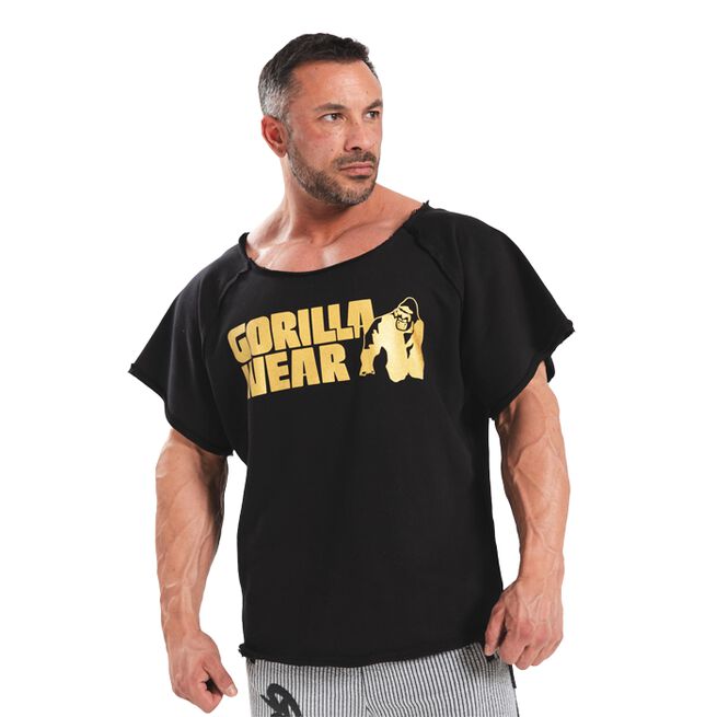 Classic Workout Top, Black/Gold