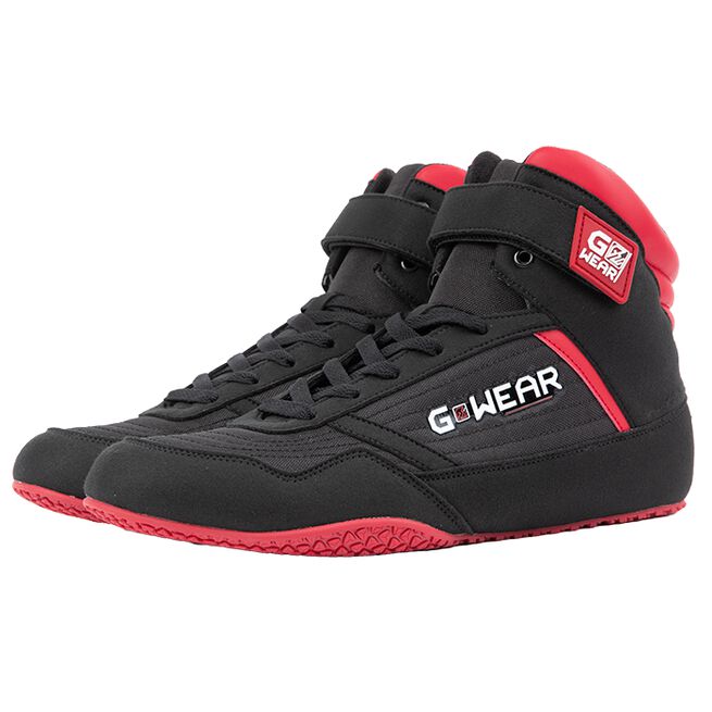 Classic High Tops, black/red