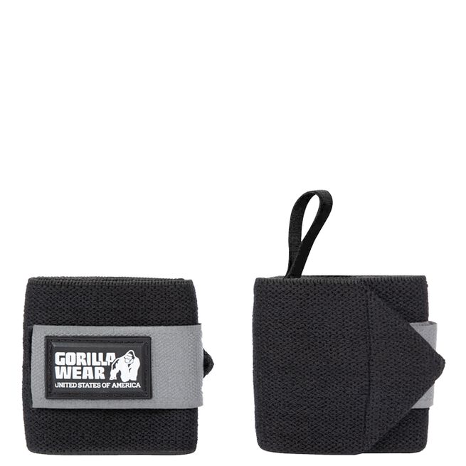 Gorilla Wear Wrist Wraps Basic, Black/Grey