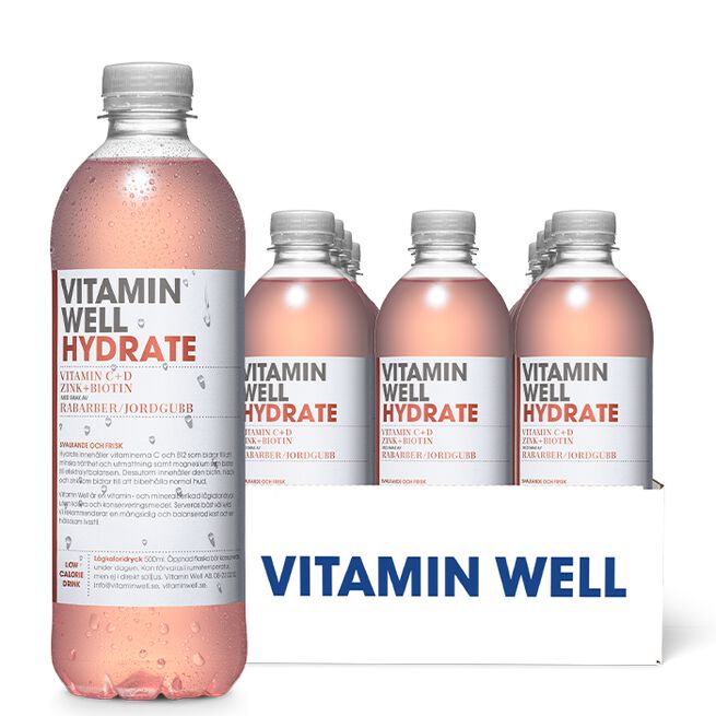 12 x Vitamin Well Vitamindryck 500ml Hydrate