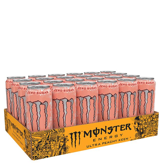 24 x Monster Energy Ultra 500 ml Peachy Keen Zero Sugar