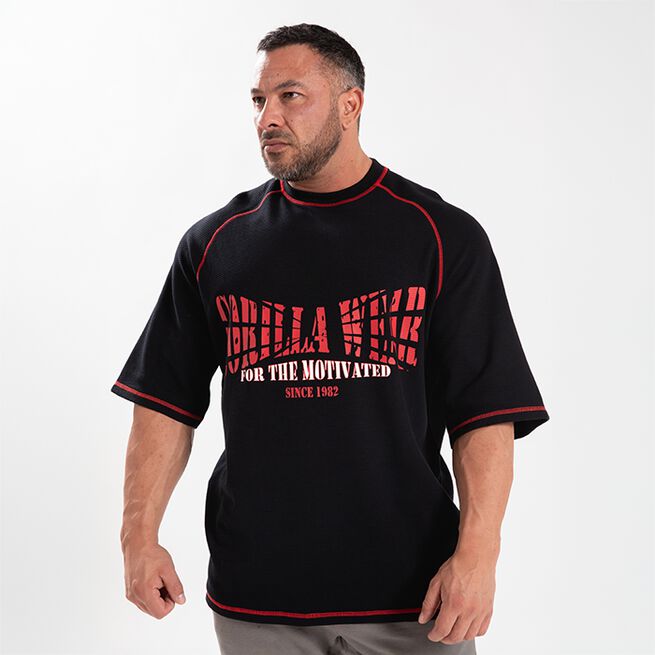 Finley Oversized T-Shirt Svart Röd
