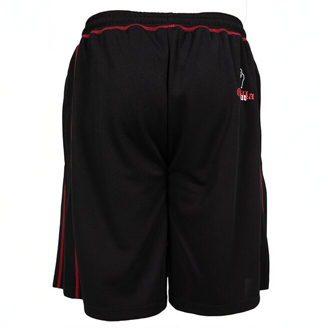 Marlow Mesh Shorts Svart Röd