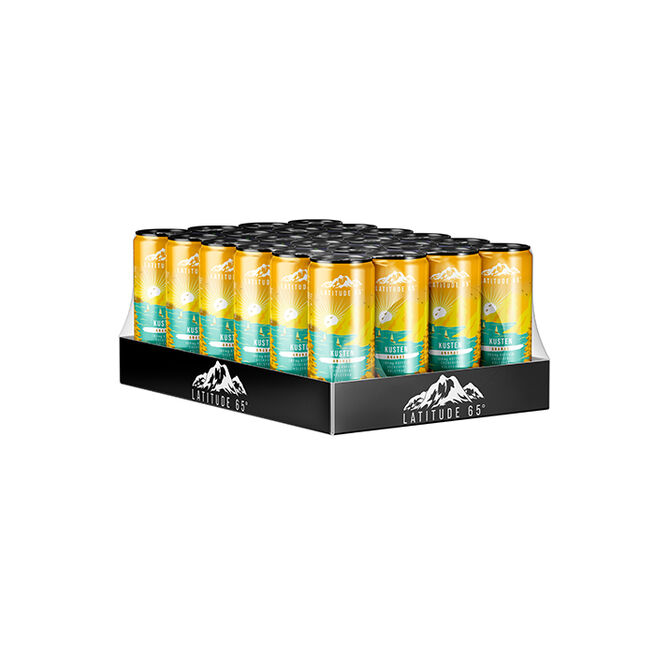24 x Latitude 65 Energidryck 330 ml Kusten - Ananas