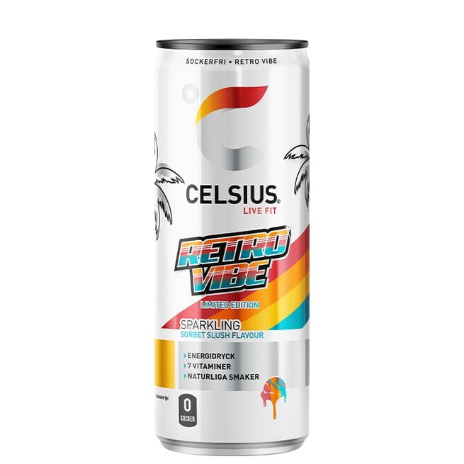 24 x Celsius Energidryck 355 ml Retro Vibe