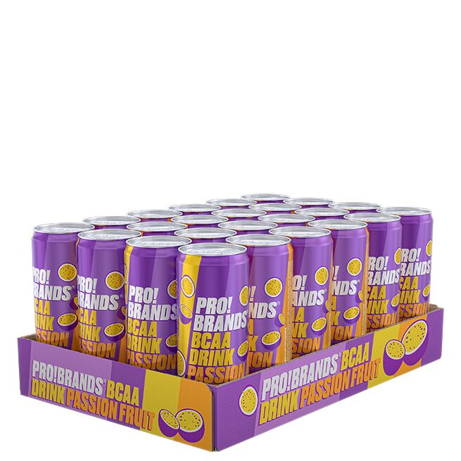 24 x Pro Brands BCAA Drink, 330 ml, Passionfruit 