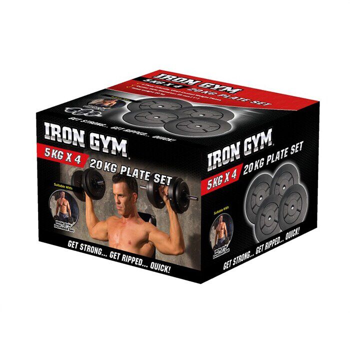 Viktskivor Paket 20 kg 25 mm 4 x 5 kg