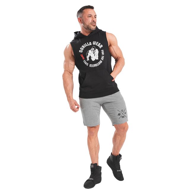 Marshall Sleeveless Hoodie, Black