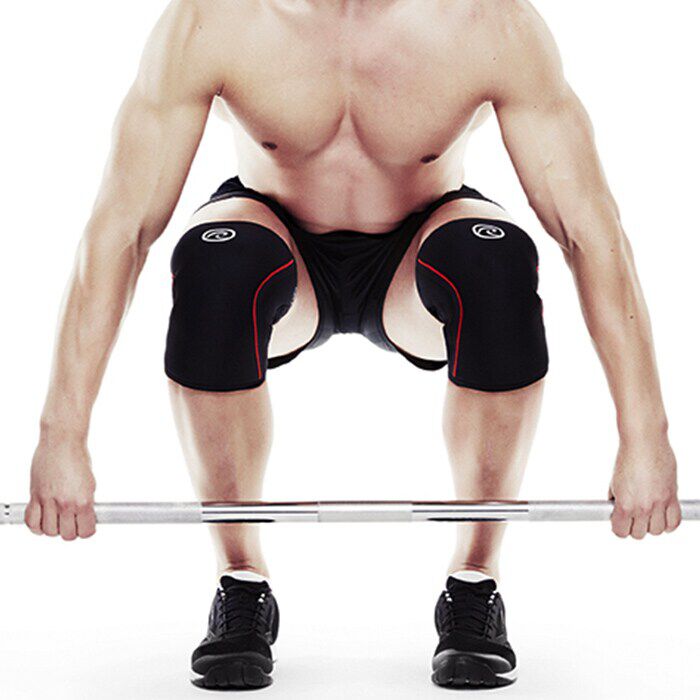 RX Kn&auml;skydd 7mm Svart/R&ouml;d