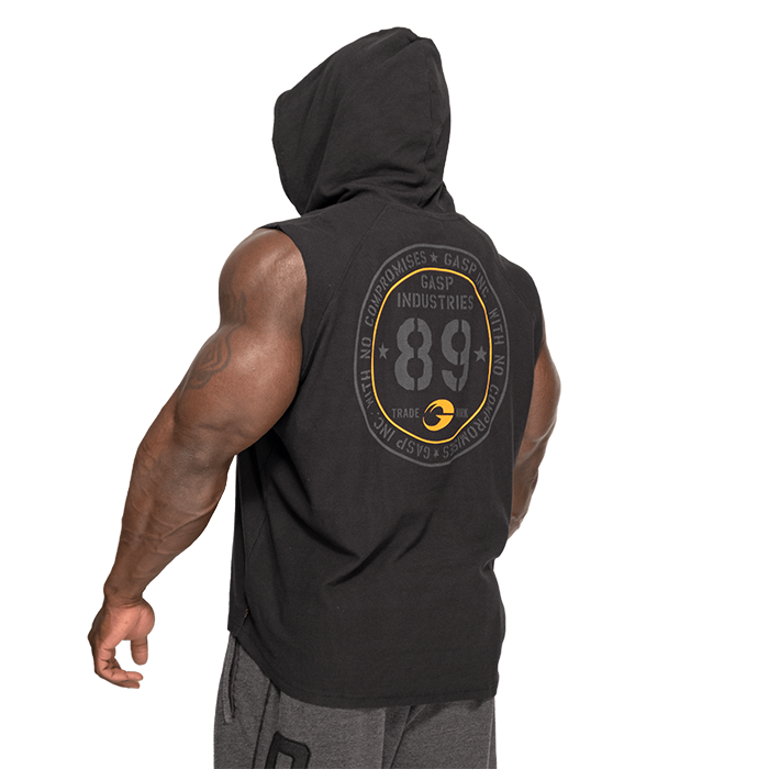 Thermal Kort&auml;rmad Hoodie Svart