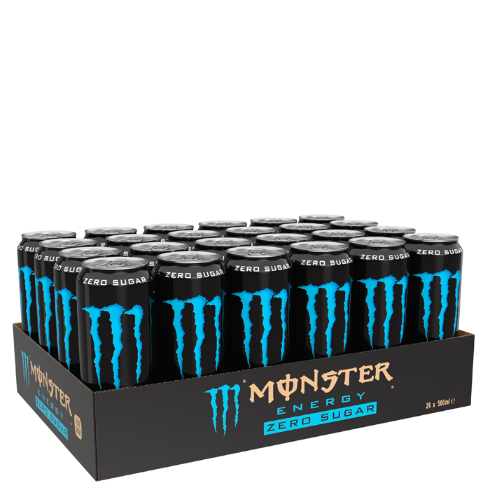 24 x Monster Energy 50 cl Absolutley Zero 2 kr pant Absolutley Zero