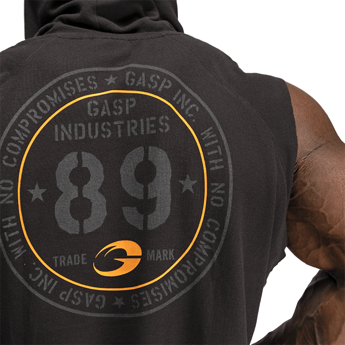 Thermal Kort&auml;rmad Hoodie Svart